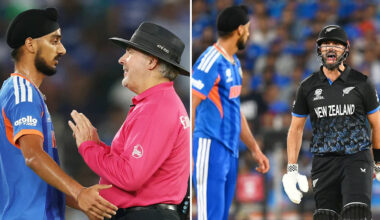 Cricket news: Umpires forced to step in after ugly moment threatens to boil over in T20 World Cup final