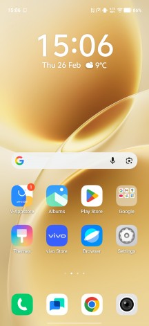 Homescreen - Vivo V70 review
