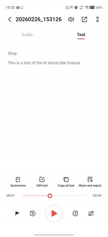 AI Transcribe - Vivo V70 review