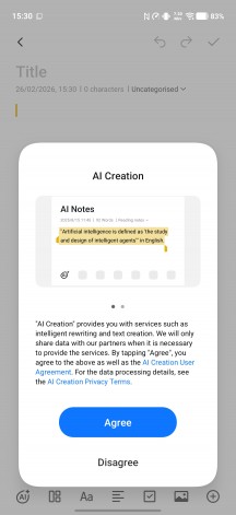 AI Writing - Vivo V70 review
