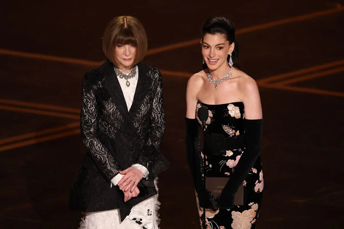 Anna Wintour Calls Anne Hathaway 'Emily' in “Devil Wears Prada” Meta Moment at Oscars 2026