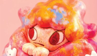 Ayako Rokkaku Made a Lamp From Abstract Fingerpaintings