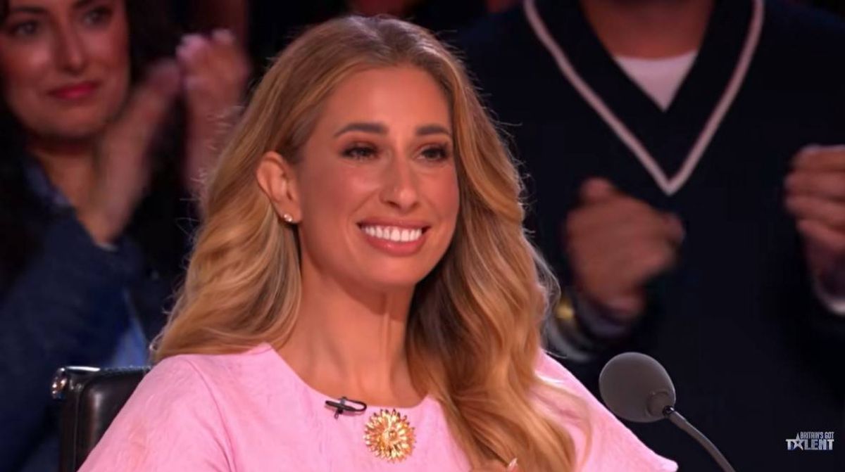 Stacey Solomon was stepping in for Simon Cowell