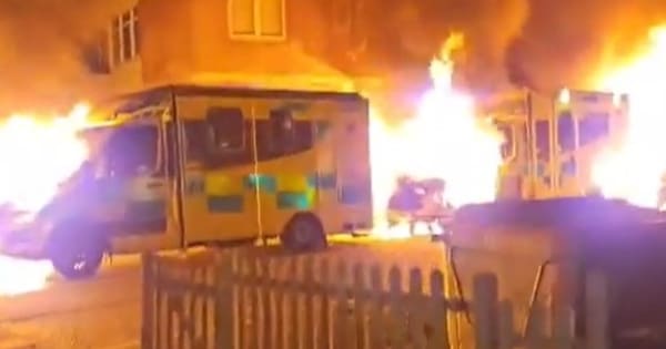 Ambulances set ablaze in suspected antisemitic hate crime in London