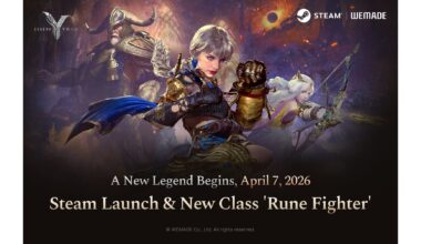 WEMADE's Legend of YMIR Launches on Steam April 7 with New Combat Class