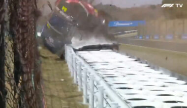 F1 news: Porsche jumps fence in Japanese GP support race