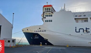 Search underway after person goes overboard from ferry in Cook Strait