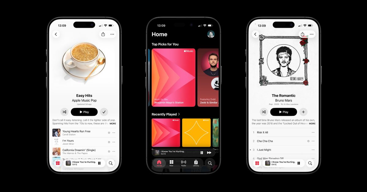 The new adaptive Apple Music design draws complaints from dark mode users