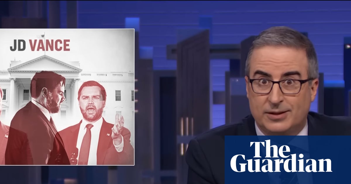 John Oliver on JD Vance: ‘He’s become the archetype of the hyper-online conservative troll’ | John Oliver