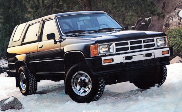 1985 Toyota 4Runner black front three quarter japanese cars market