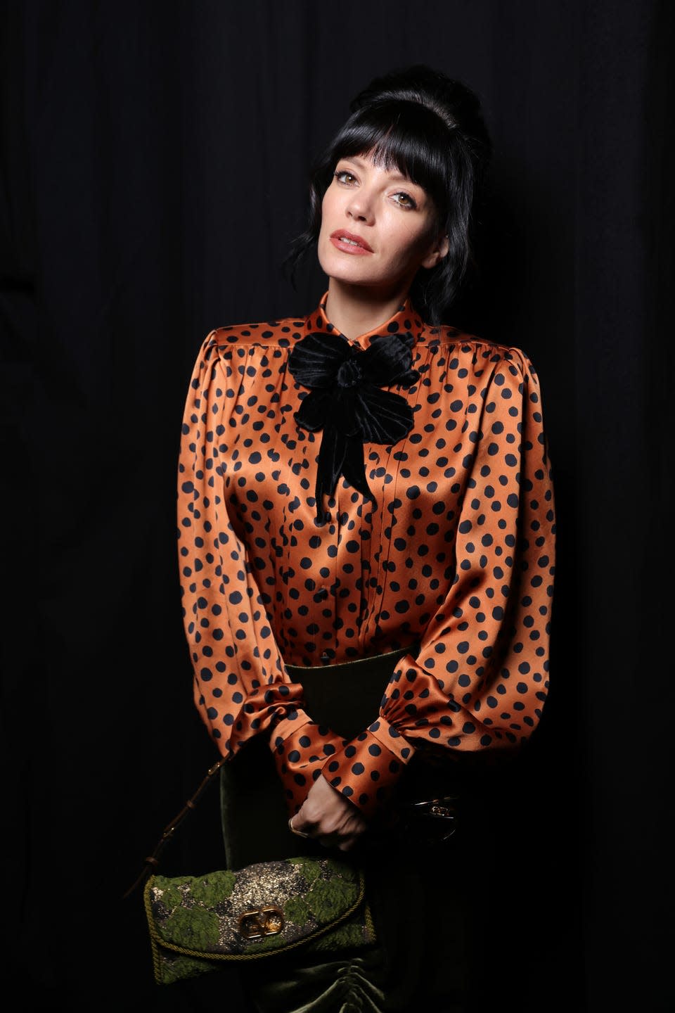 Lily Allen attends the Valentino Haute Couture Week Spring/Summer 2026 show as part of Paris Fashion Week on January 28, 2026 in Paris, France.