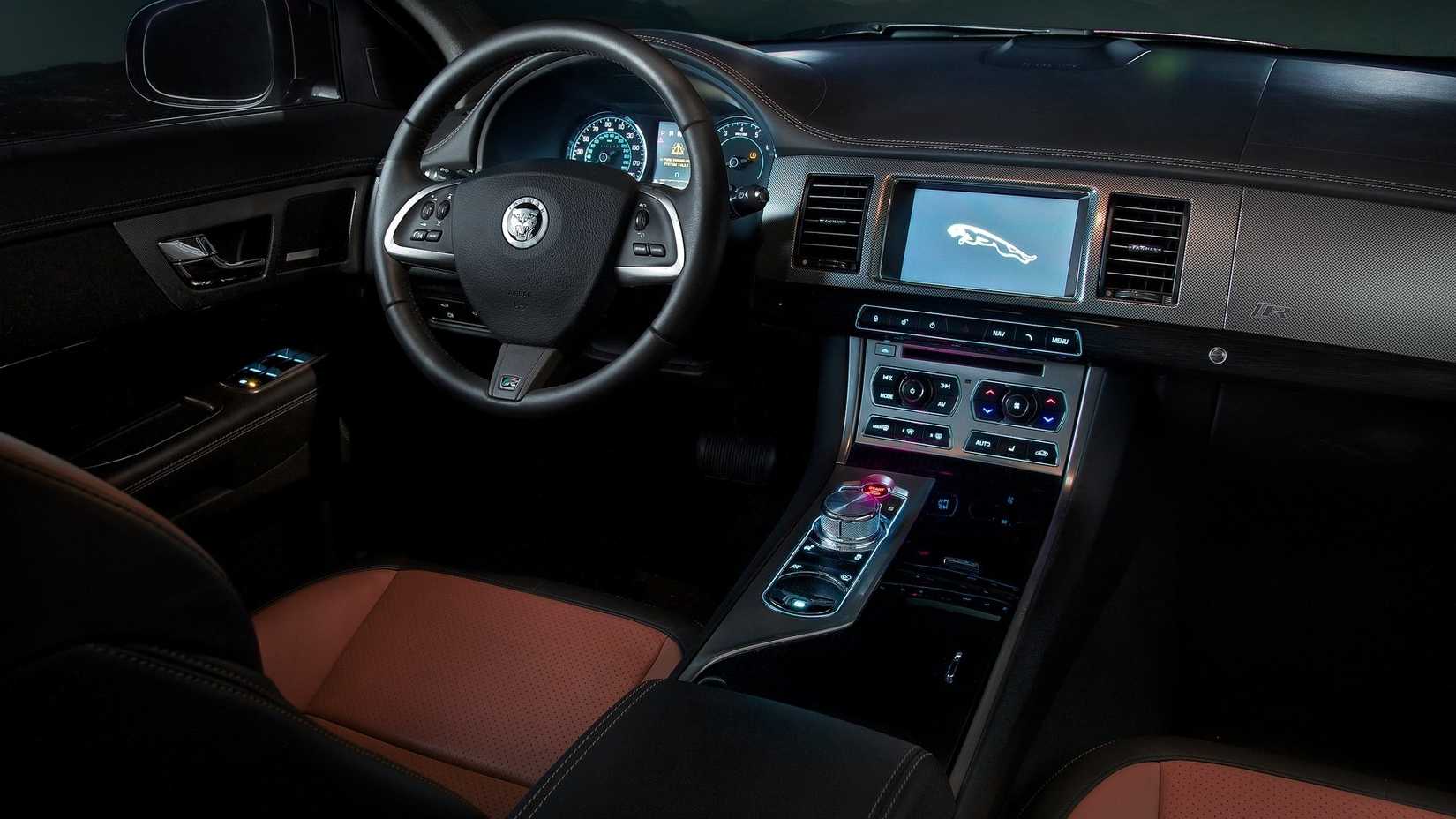 2012 Jaguar XKR Black/Brown Interior Driver Area