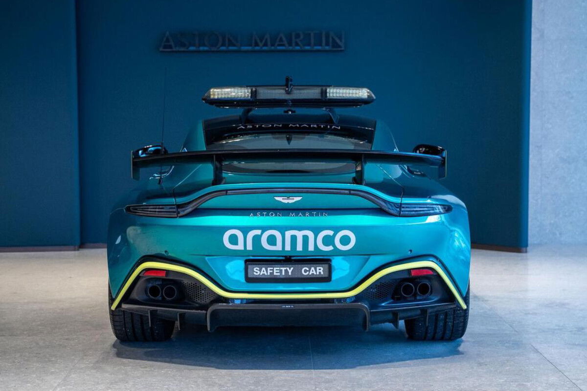 The Aston Martin safety car from the infamous 2021 Abu Dhabi Grand Prix