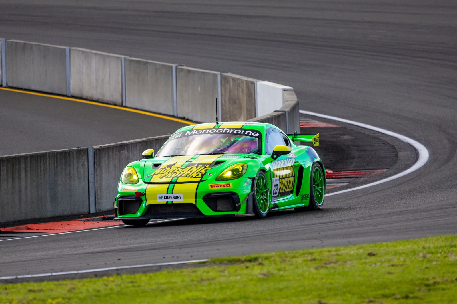 The Caleb Patterson/Kent Quinn Porsche Cayman GT4.