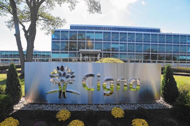 Healthcare giant giant Cigna Group is headquartered in Bloomfield, Connecticut. (Brad Horrigan/Hartford Courant/TNS)