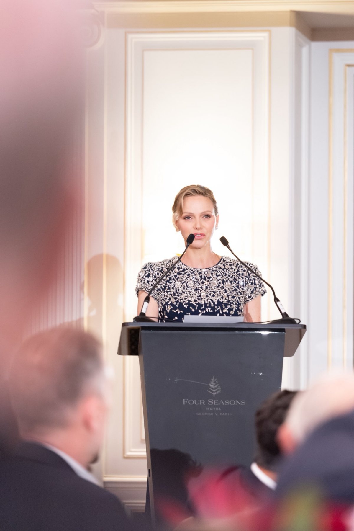 The Prince and Princess of Monaco attend the Provale Solidarité gala on March 13, 2026 (Sarah Steck/Palais Princier de Monaco)