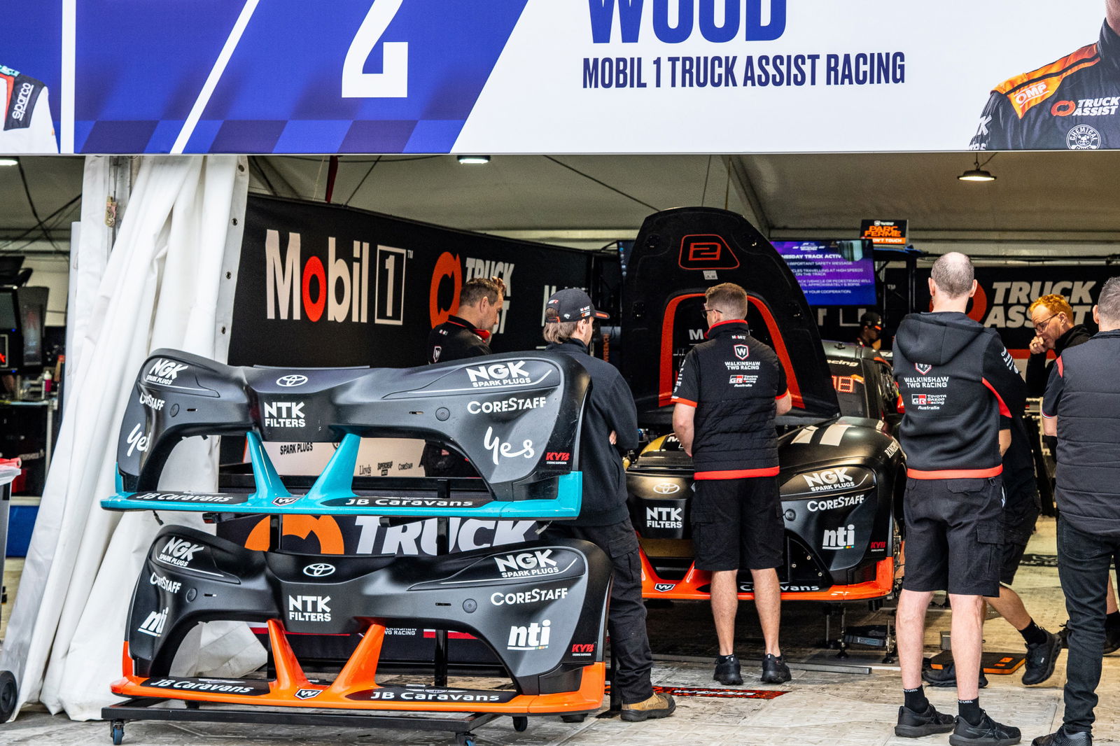 Upgraded Toyota Supercars engines at Albert Park