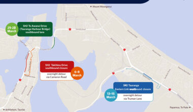 SunLive - SH2 Tauranga maintenance blitz to close key routes