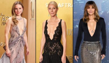 Cleavage is out. For the A-list it’s about ‘veavage’