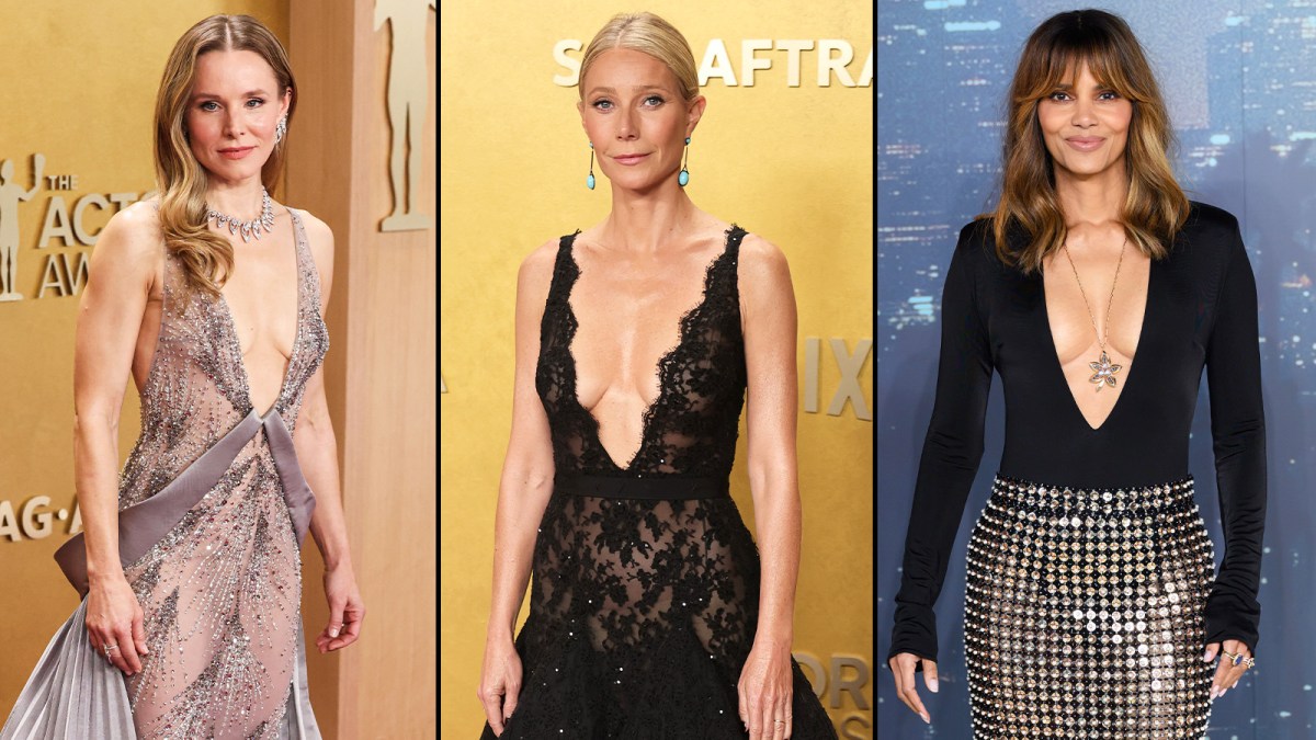 Cleavage is out. For the A-list it’s about ‘veavage’