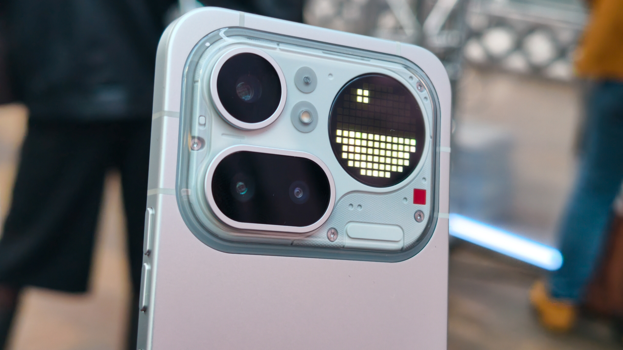 Nothing Phone 4a Pro pink from the launch in London