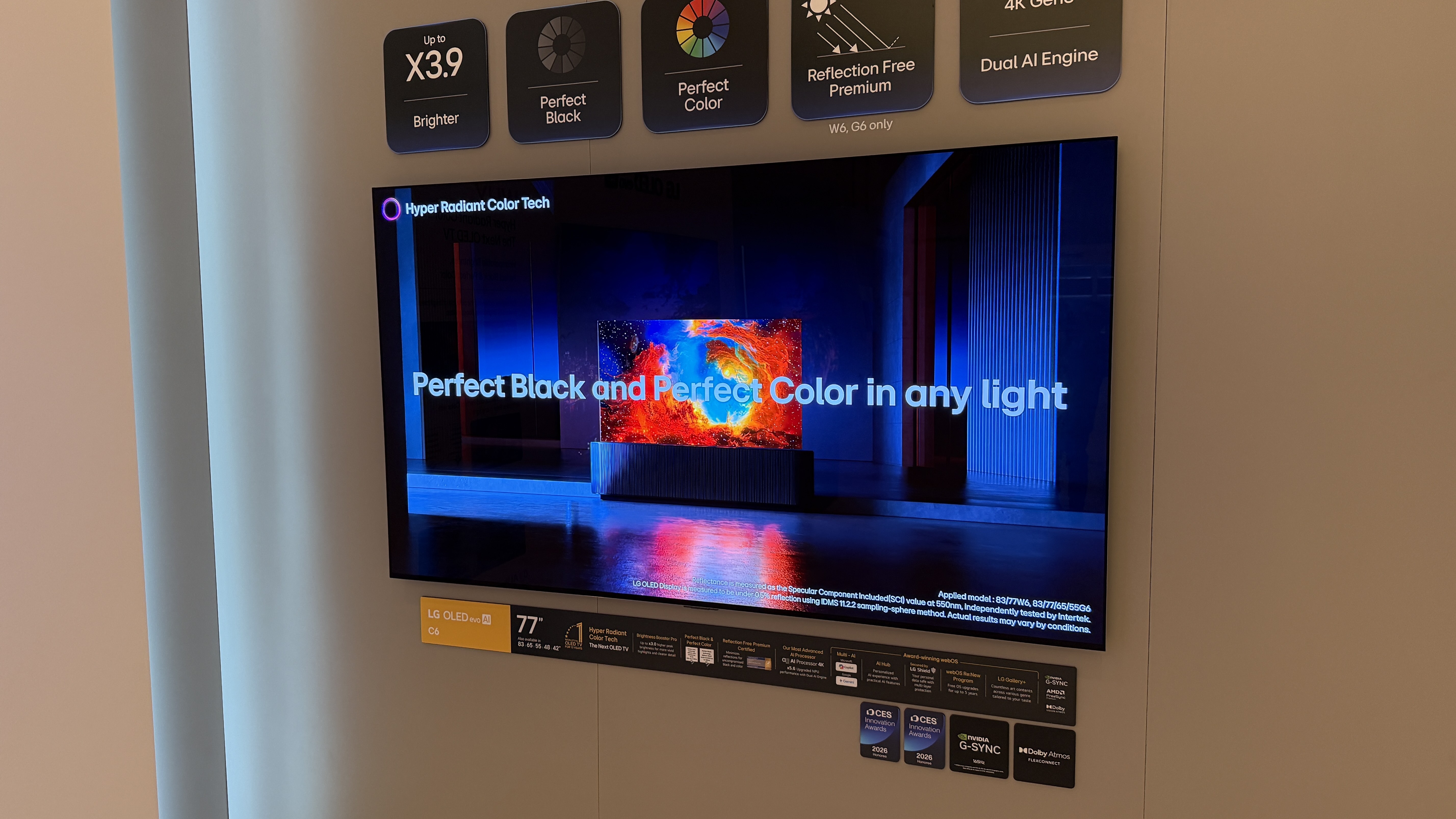 LG C6H TV at CES 2026