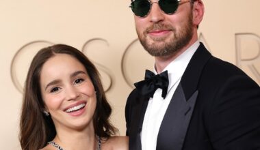 Chris Evans, Alba Baptista Oscars Red Carpet After Baby