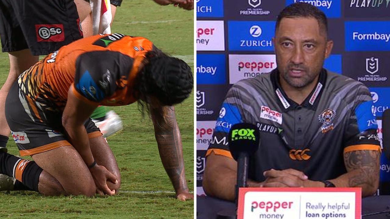 Jarome Luai suffers knee injury, Adam Doueihi injury, what happened, update, Benji Marshall, press conference, news