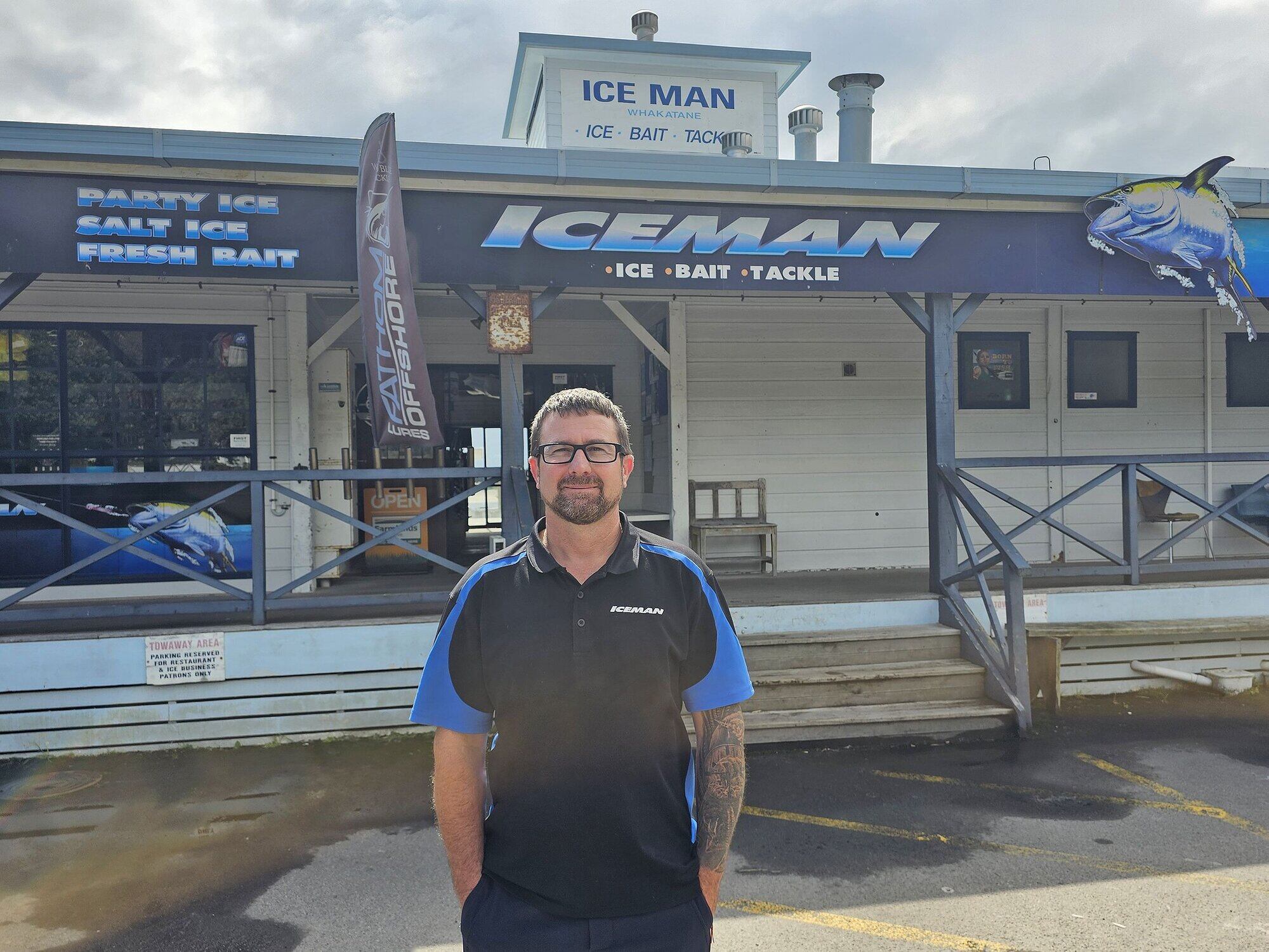  Jono Mills is seeking a temporary location for his ice, bait and fishing tackle business, co-owned with his father.
Photo / LDR