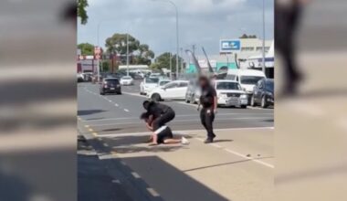 Two charged after man allegedly beaten on ground by security guards