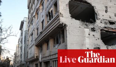 Israel-US war on Iran live: fire at US embassy in Riyadh after drone strike; state department urges all Americans to leave Middle East | US-Israel war on Iran