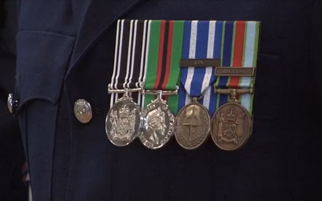 Sam Sweetman's medals were awarded for his service in the New Zealand Defence Force.