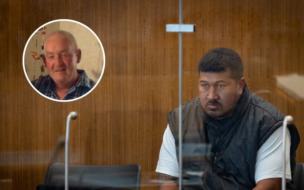 Faalili Kauri, 39, was sentenced at Manukau District Court for reckless driving causing the death of 59-year-old Morlais Davies (inset). Photo / Composite