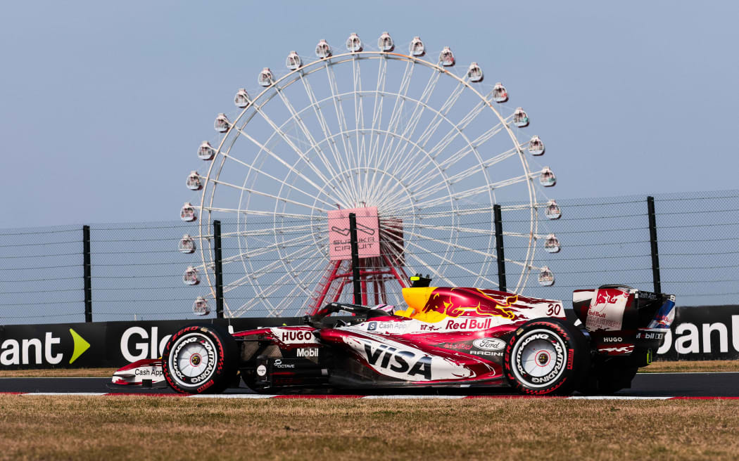 Liam Lawson of Racing Bulls at the 2026 Formula 1 Japanese Grand Prix.