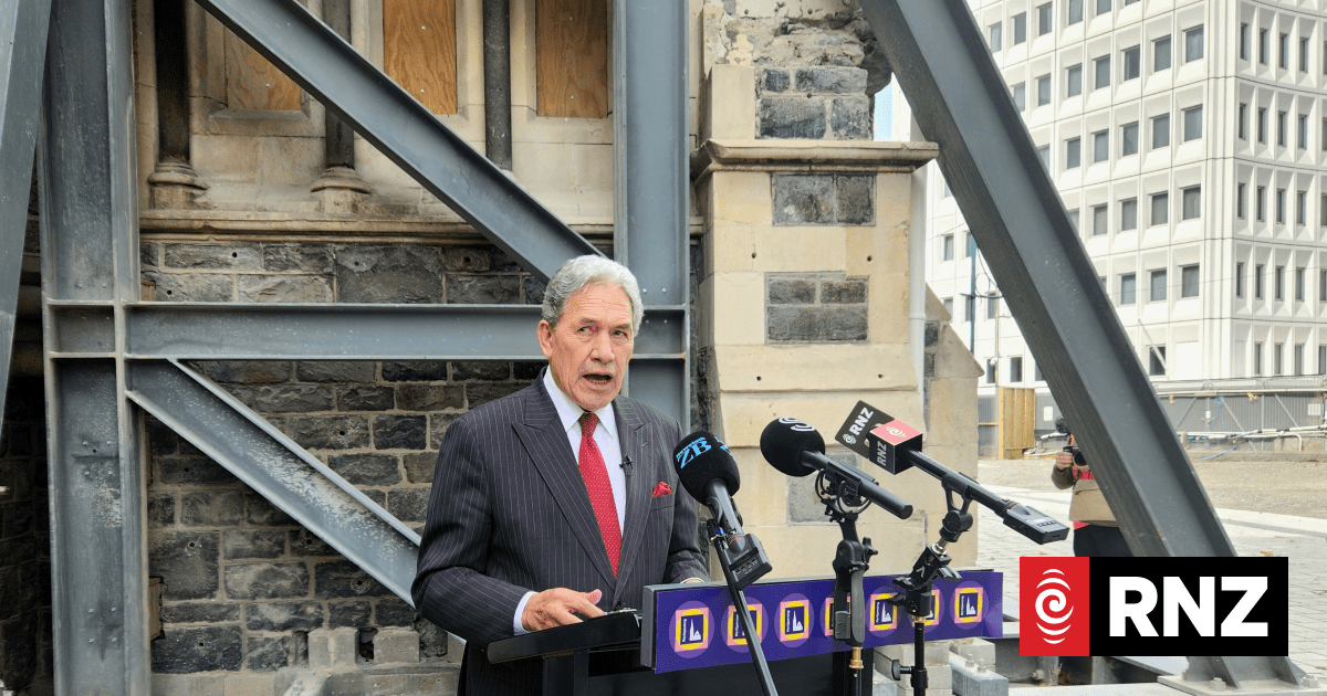 NZ First commits to $15 million towards Christ Church Cathedral rebuild if elected