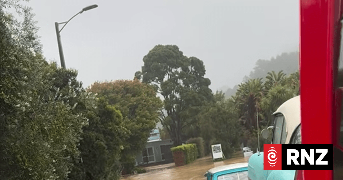 Classic cars caught in Coromandel flooding
