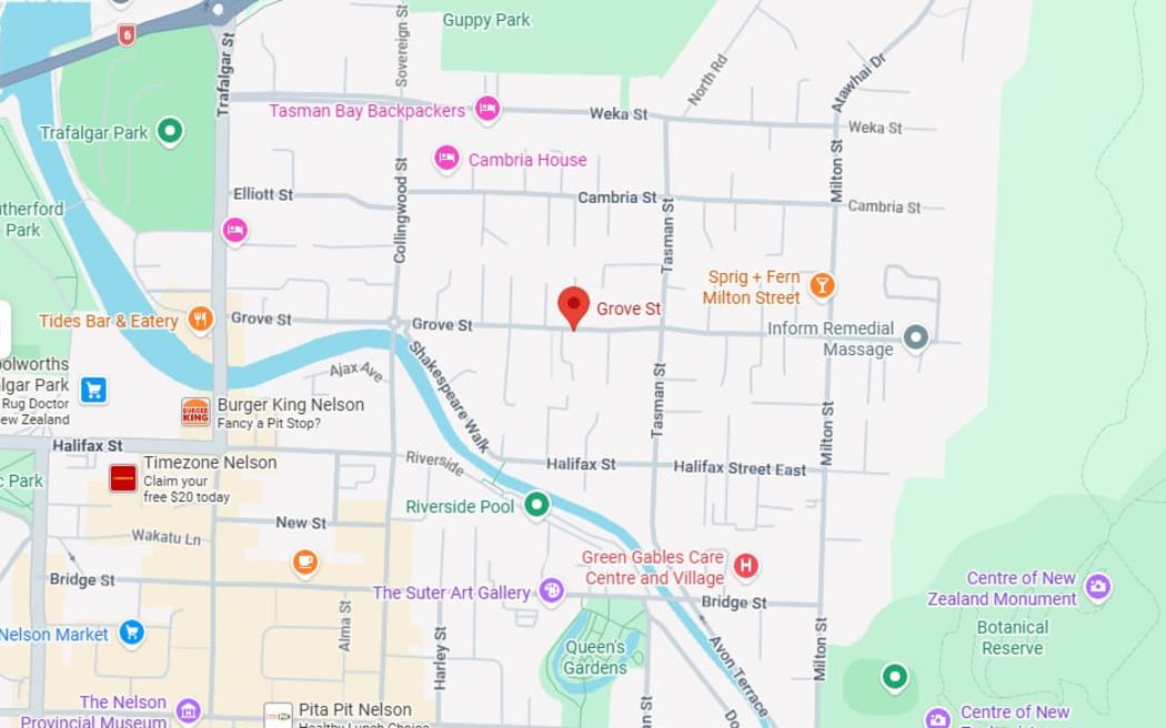 Grove Street in Nelson