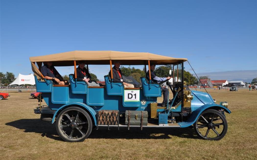 The 1915 Renault Charabanc named Angelique which is owned by The Veteran and Vintage Car Club in Auckland.