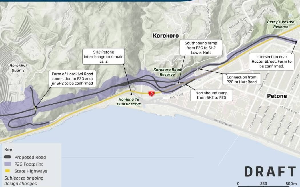Petone to Grenada road plans