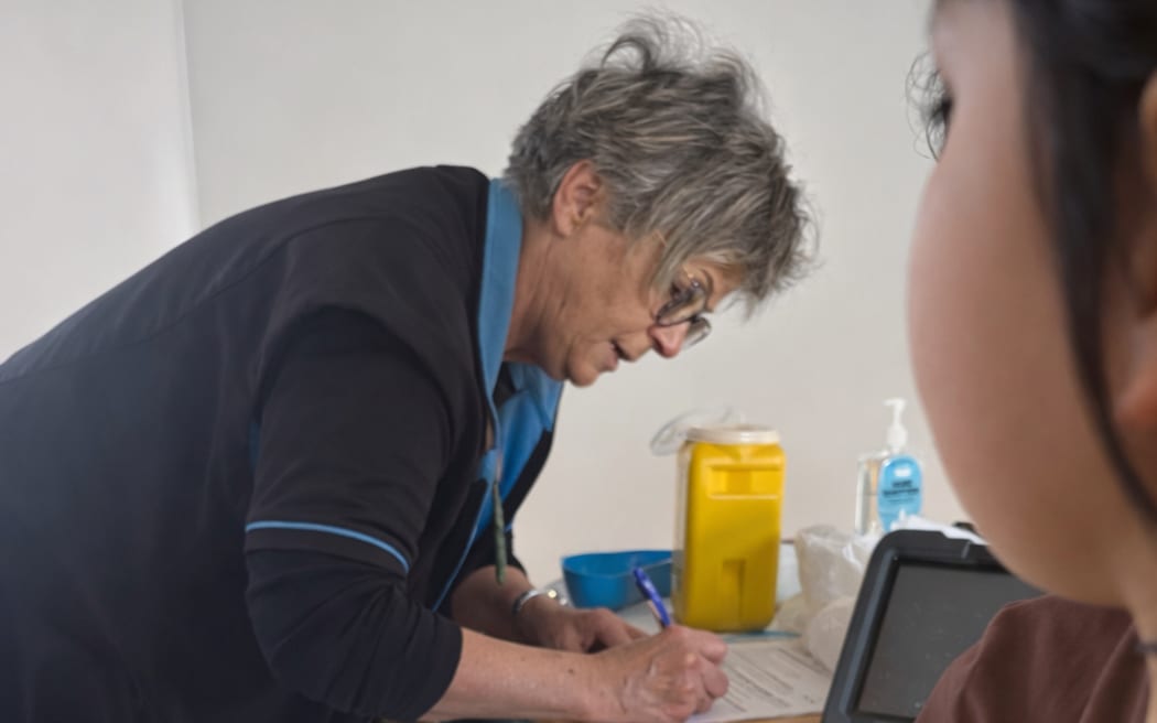 Donna Moon was one of the outreach vaccinators.