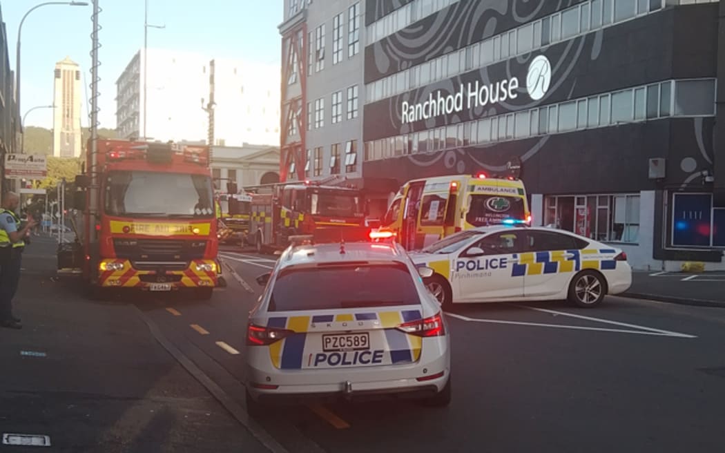 Fire on Webb Street, Wellington.