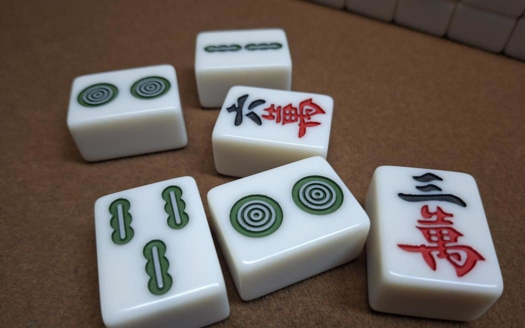 Mahjong tiles.