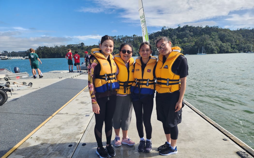 Participants in the Tagaloa Sailing Project prepare for sailing training in Auckland.
