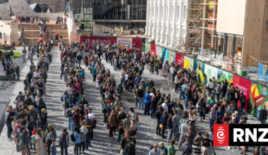 Thousands queue as doors open at revamped Wellington Library after seven years