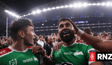 Fans storm field as Alex Johnston breaks NRL try-scoring record