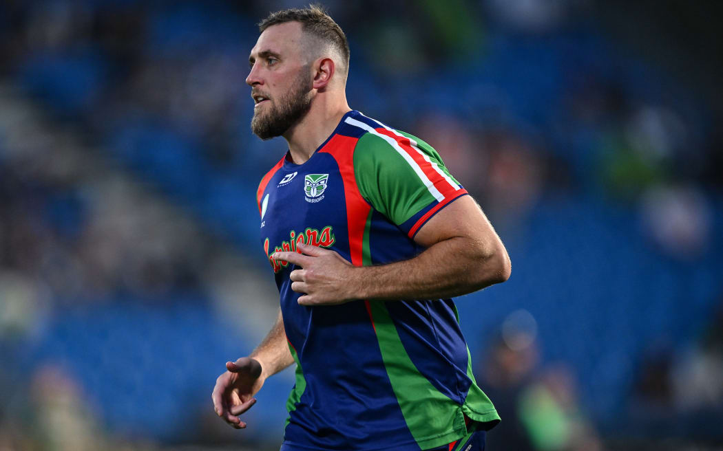 Kurt Capewell of the Warriors warms up, NZ Warriors v Canberra Raiders, round 2 of the NRL Telstra Premiership at Go Media Stadium.