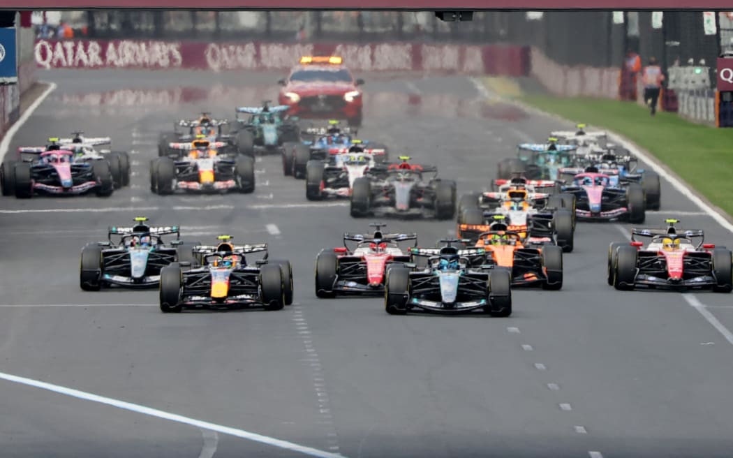 Start of the 2026 Australian F1 Grand Prix.