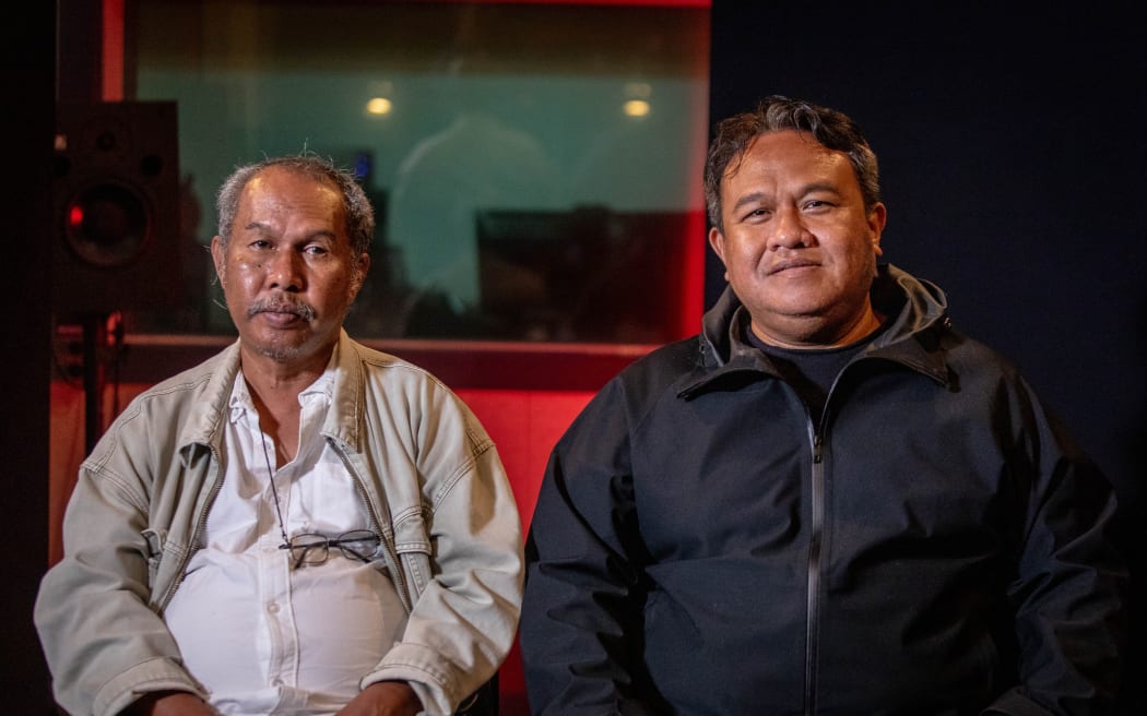 Victor Mambor and Dandhy Dwi Laksono, the producer and director of 'Pesta Babi (Pig Feast)'