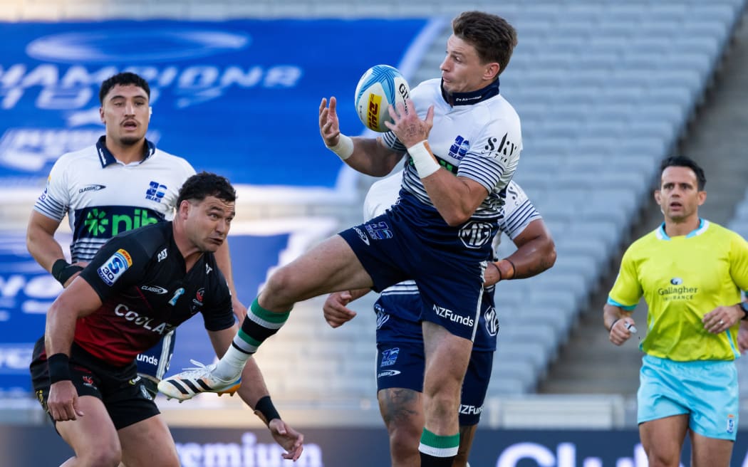 Blues Beauden Barrett during the Super Rugby Paciﬁc - Blues v Crusaders at Eden Park, Auckland, New Zealand.