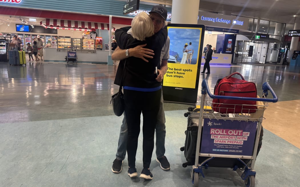 Margaret Grogan and her husband.